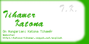 tihamer katona business card